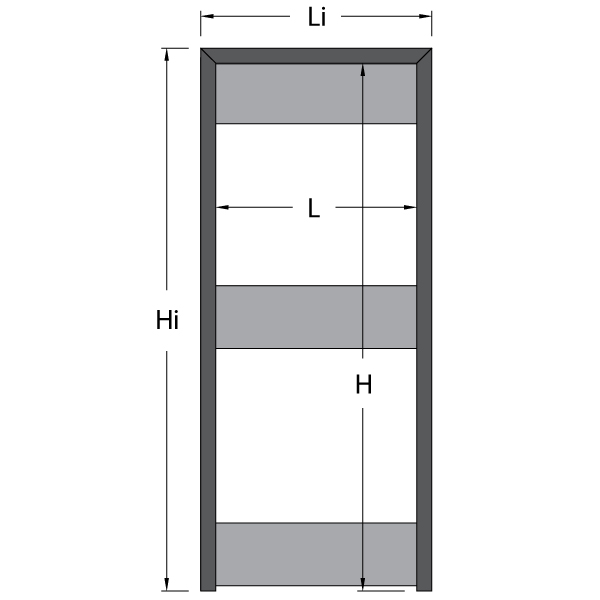 Acustiche, noise-reducing swing flush-to-the-wall doors